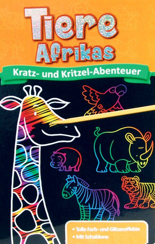Tiere Afrikas - Kratz- und Kritzel-Abenteuer
