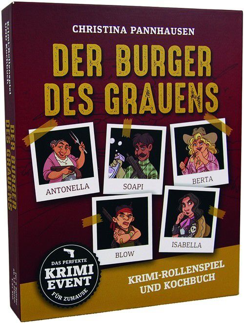 Der Burger des Grauens - Krimidinner-Rollenspiel und Kochbuch