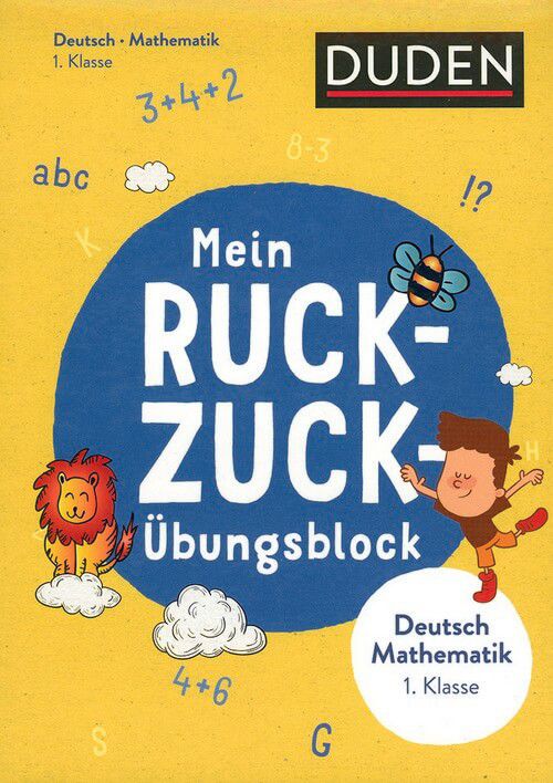 Mein Ruck-Zuck-Übungsblock - Deutsch Mathematik 1. Klasse