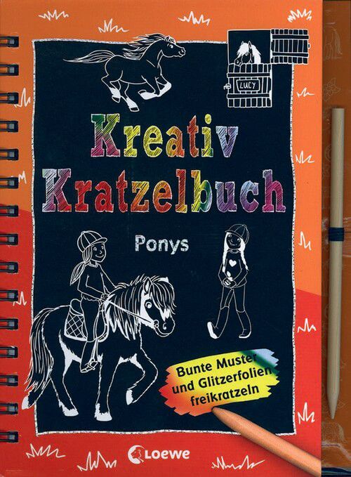 Ponys - Kreativ-Kratzelbuch