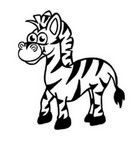 Siebdruck-Stempel „Perpetuum“ - „Zebra“