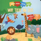 Wir Tiere im Zoo - Mein Puzzle-Ketten-Buch - 4 Puzzles mit je 6 Teilen