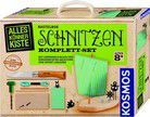 Schnitzen - Komplett-Set mit Kinderschnitzmesser, Bohrer, Holzblock
