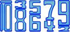 Zahlen-Bausteine 'Zahl auf Zahl', 35-tlg., blau