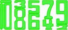 Zahlen-Bausteine 'Zahl auf Zahl', 35-tlg., grün