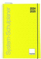 System-Schulplaner Ringbindung A4, gelb, 2024/2025