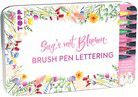 Handlettering Designdose - Sag´s mit Blumen - Brush Pens
