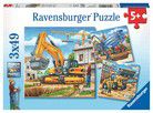 Puzzle - Große Baufahrzeuge - 3 x 49 Teile