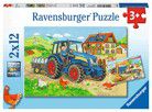 Puzzle - Baustelle und Bauernhof - 24 Teile