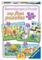 Puzzle - Niedliche Haustiere  - 2 bis 8 Teile
