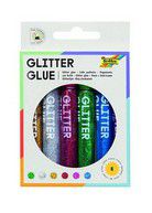 Glitter Glue Klebestifte - 6 Stück