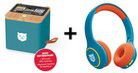 Bundle: tigerbox Touch PLUS (grün) im Set mit tigerbuddies Kopfhörer - Funky Green - Neue Version mit Bluetooth