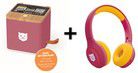 Bundle: tigerbox Touch PLUS (lila) im Set mit tigerbuddies Kopfhörer - Crazy Pink - Neue Version mit Bluetooth