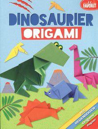 Dinosaurier-Origami mit Regenbogen Origamipapier